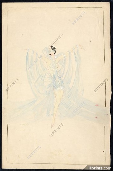 Jenny Carré 1930s, Original costume design, Chorus Girl