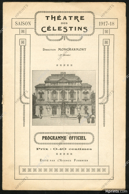 Théatre des Célestins Lyon 1917 "Ali-Baba", 6 pages