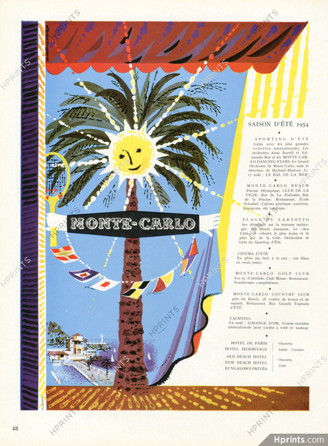 Monte Carlo 1954 Summer Season