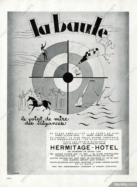 La Baule 1930 Hermitage Hotel