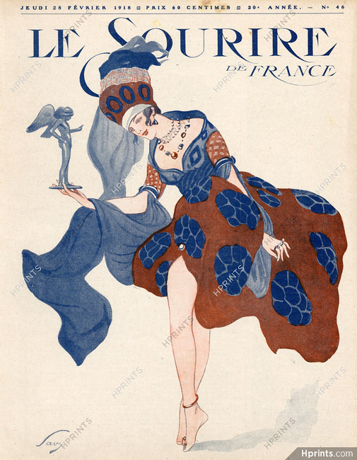 Savy 1918 "Danseuse" Dancer, Le Sourire cover