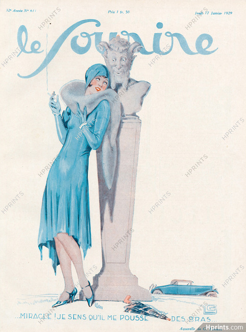 Georges Léonnec 1929 Elegant Parisienne, Le Sourire cover