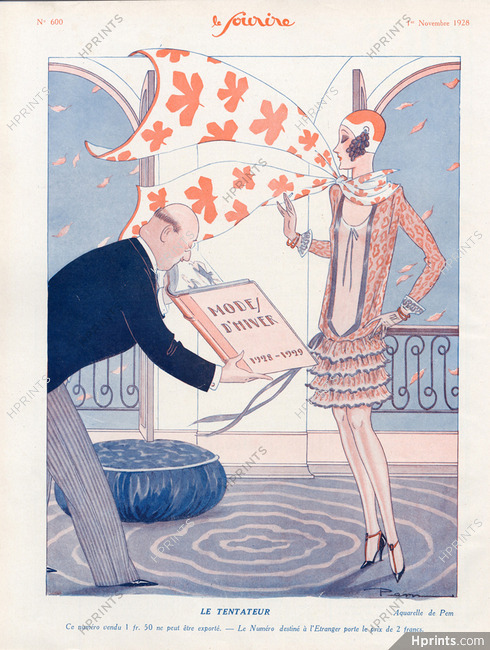 Pem 1928 Le Tentateur, Elegant Parisienne, The Temptation, Winter Fashion