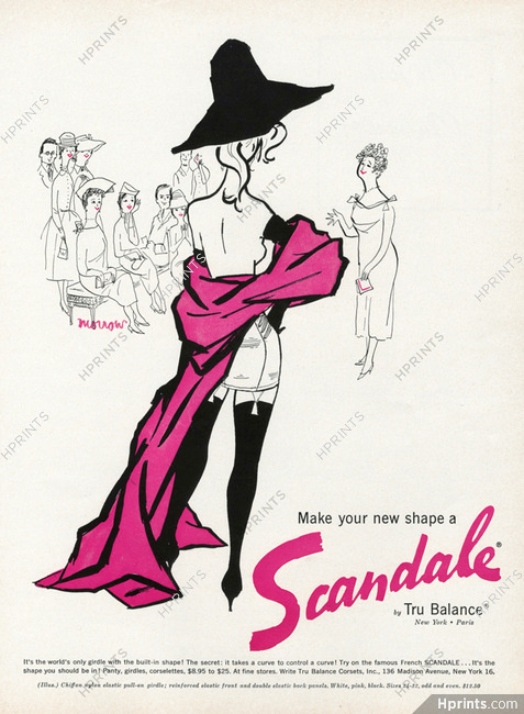Scandale (Lingerie) 1956 Girdle