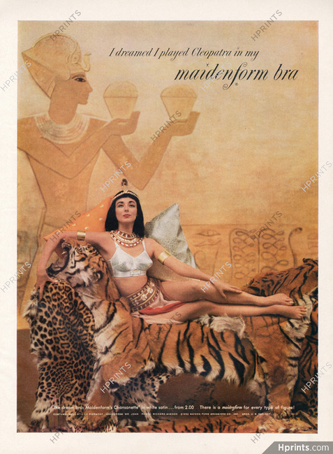 Maidenform Bra Print Vintage 1961 Ad Ephemera Art Decor Costume by Betty  Metcalf