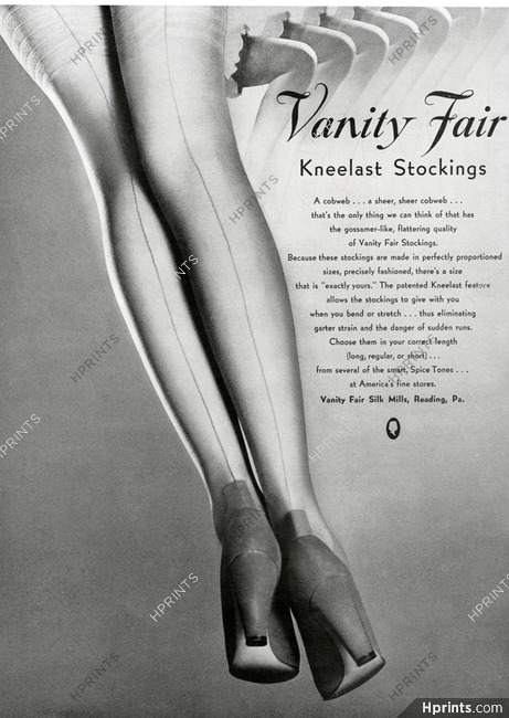 Vanity Fair 1940 Stockings Hosiery