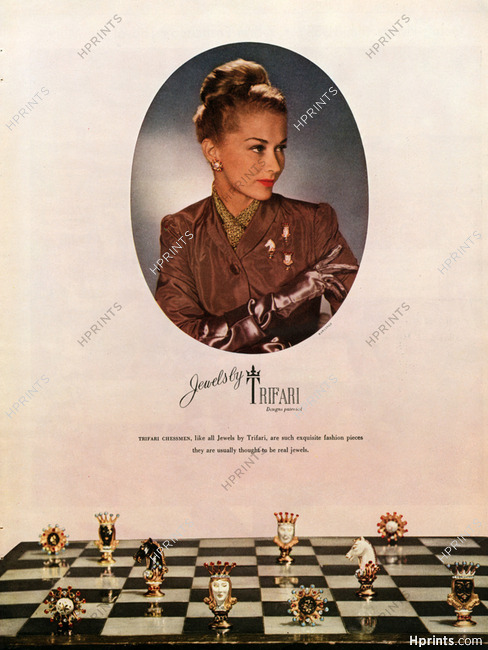 Trifari 1945 Chessboard, Photo John Rawlings