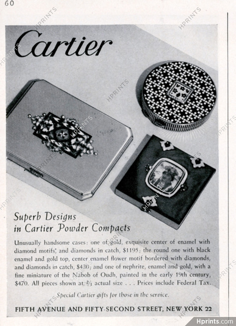 Cartier 1943 Powder Compacts