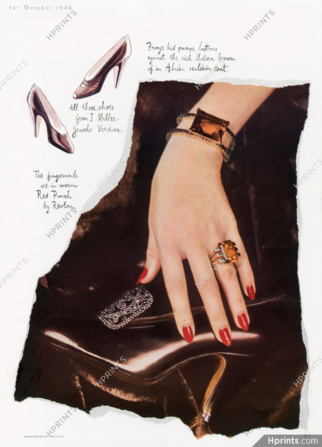 Verdura (Jewels) 1940 Miller (Shoes)