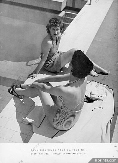 Hermès (Swimwear) 1937 d'Ahètze (Short) Photo Arik Népo