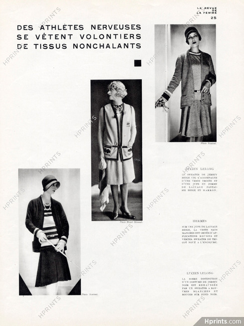 Hermès (Couture) & Lucien Lelong 1929 Photo Manuel Frères & Sciaoni