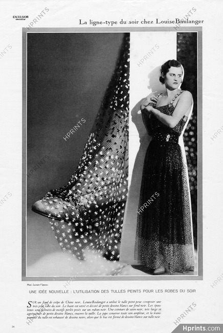 Louiseboulanger (Couture) 1931 Evening Dress, Photo Lecram-Vigneau