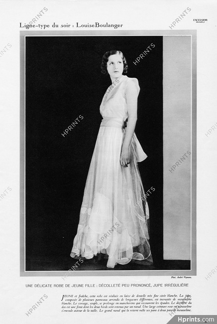 Louiseboulanger (Couture) 1932 Evening Dress, Photo Lecram-Vigneau