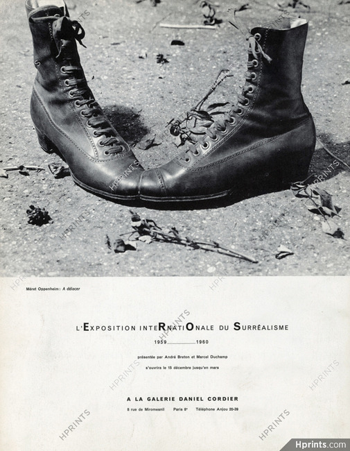 Meret Oppenheim 1960 "A délacer" Exposition du Surréalisme