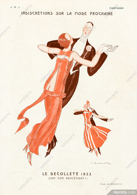 Léon Bonnotte 1922 The New low Cleavage Dance, Dancer