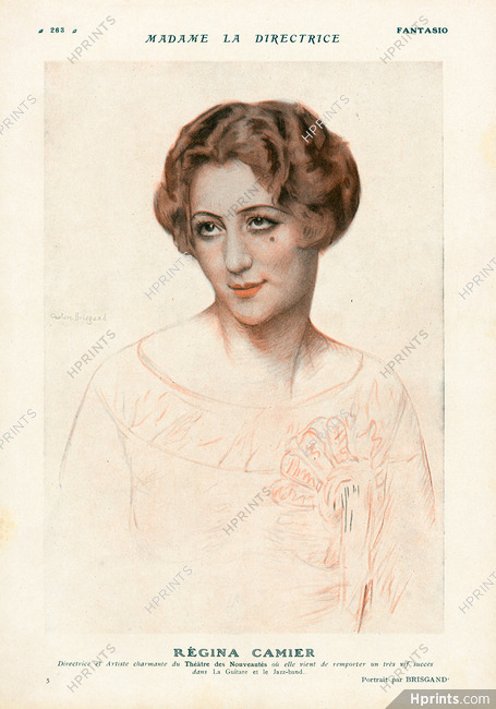Gustave Brisgand 1924 Régina Camier