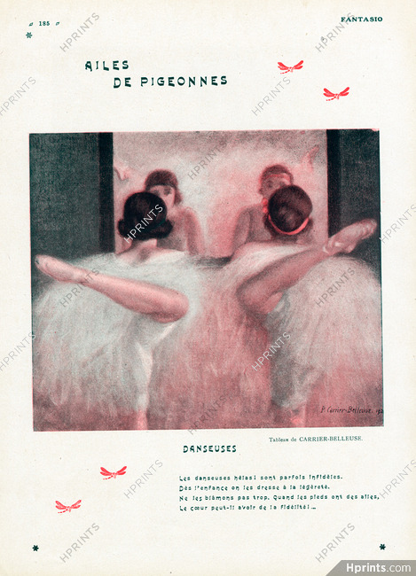 Pierre Carrier-Belleuse 1925 Ailes de Pigeonnes, Ballet, Ballerines