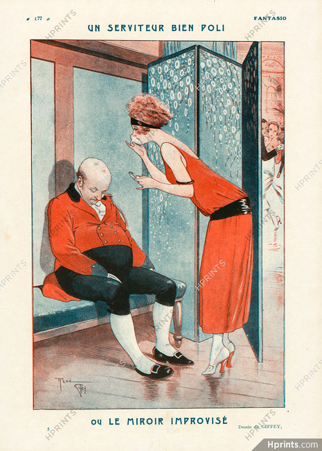 René Giffey 1923 Le Miroir Improvisé, Making-up