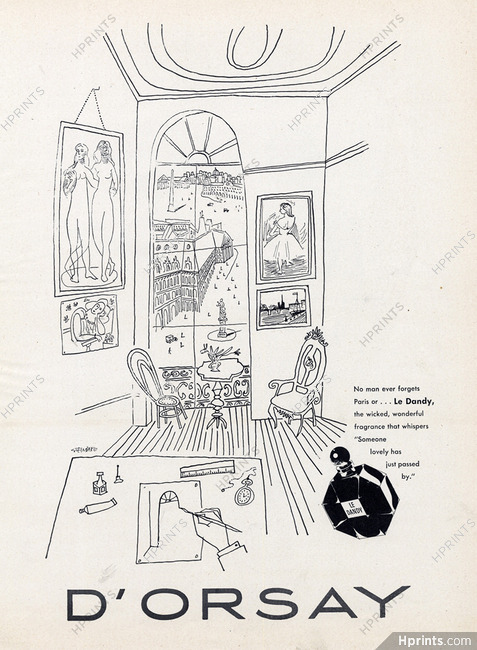 D'Orsay (Perfumes) 1946 Le Dandy, Steinberg