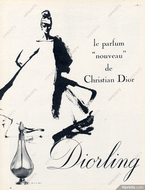 Christian Dior (Perfumes) 1963 Diorling, René Gruau