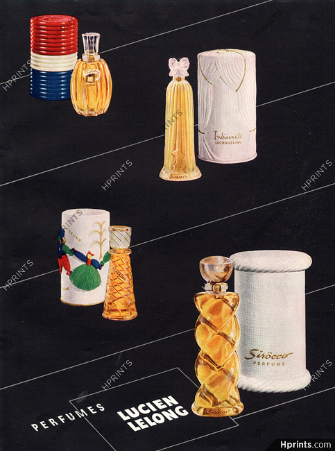 Lucien Lelong (Perfumes) 1943, Sirôcco, Tailspin, Indiscret, Balalaïka