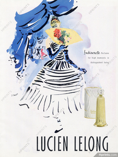 Lucien Lelong (Perfumes) 1947 Indiscrete, Jean Pagès
