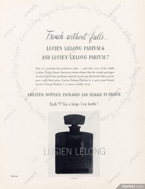 Lucien Lelong (Perfumes) 1951