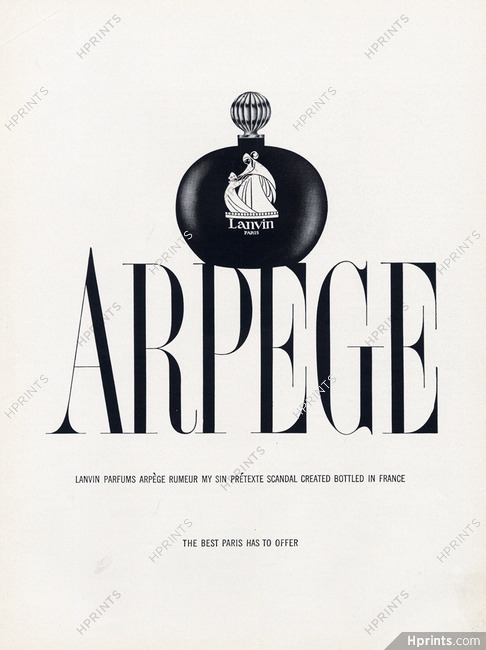 Lanvin (Perfumes) 1952 Arpège