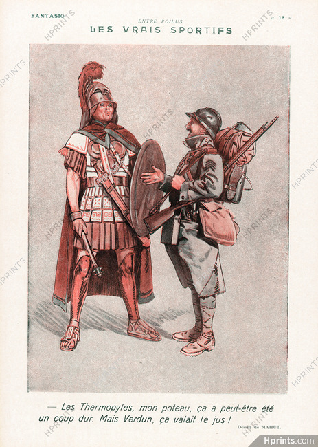 Mahut 1924 Les Vrais Sportifs, Soldats