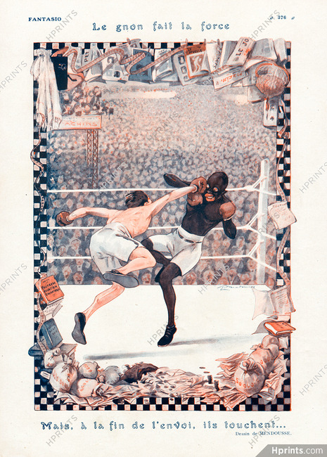 Mendousse 1923 Le Gnon Fait La Force, Boxers