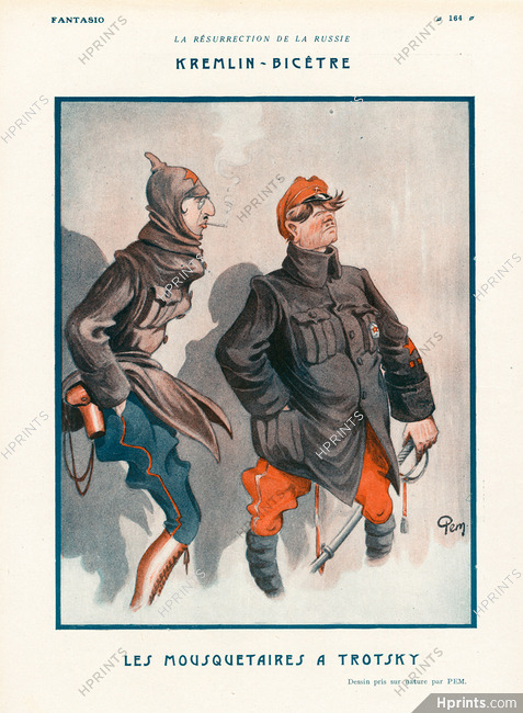 Pem 1923 ''Kremlin-Bicêtre'' Les Mousquetaires A Trotsky, Soldier
