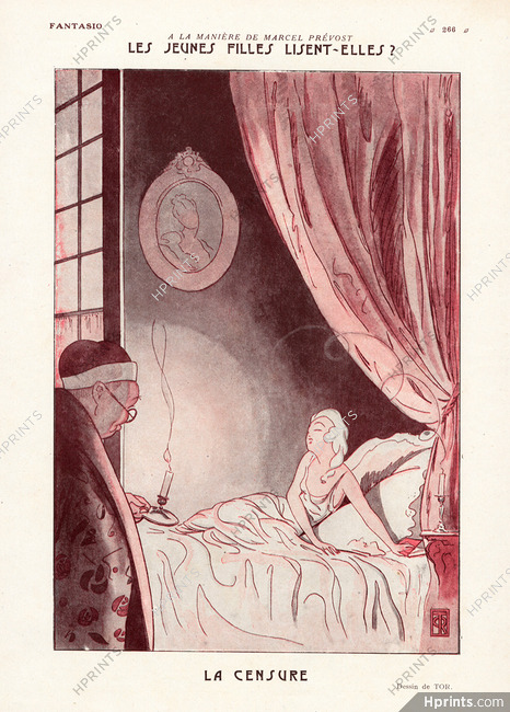 Tor 1922 La Censure, Woman Reading