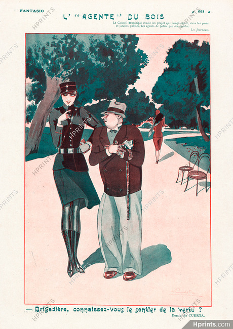 Cuesta 1927 L'Agente du Bois, Policewoman
