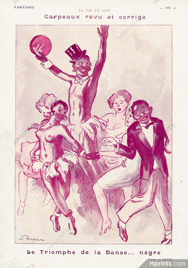 A. Dupin 1927 "Le Triomphe de la danse... nègre" Carpeaux, Black Dancers, Josephine Baker