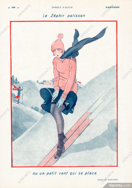 Davanzo 1928 Skiing Winter Sports
