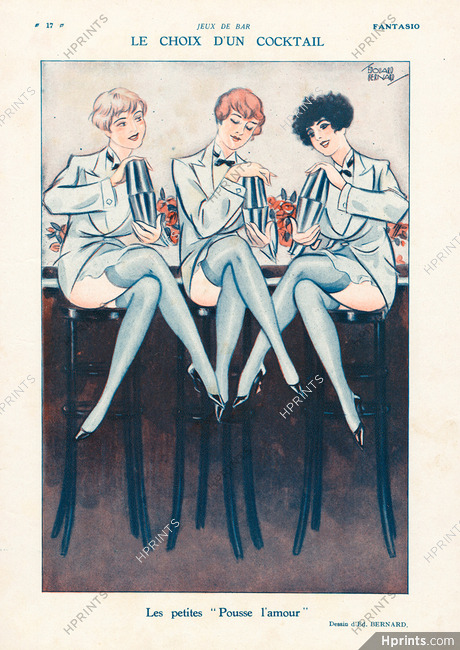 Edouard Bernard 1929 Le Choix d'un Cocktail, Stockings