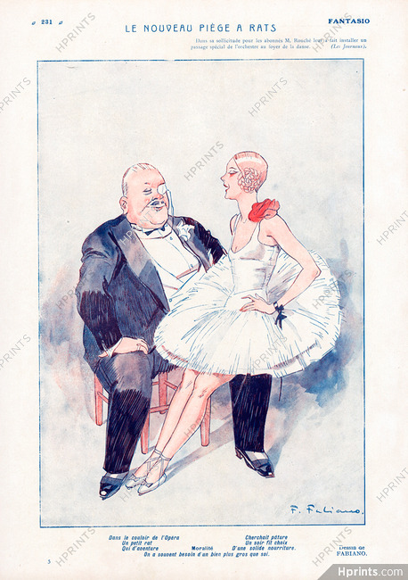 Fabiano 1927 Le Nouveau Piège à Rats, Ballerine