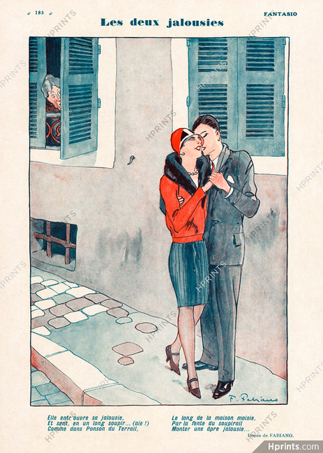 Fabiano 1928 Les Deux Jalousies, Lovers