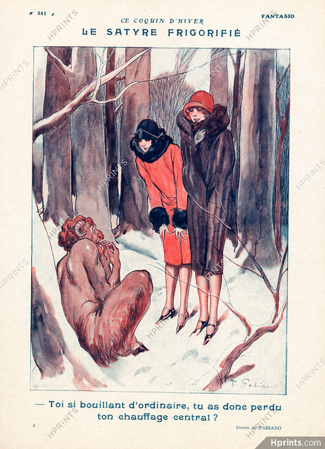 Fabiano 1926 "Le Satyre Frigorifié", The Frozen Faun