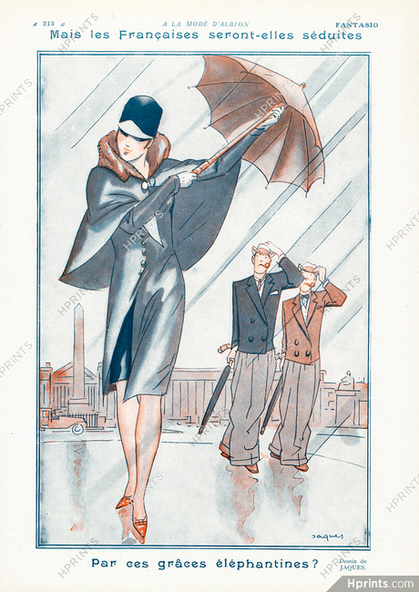 Jaques 1926 Elegante Place de la Concorde