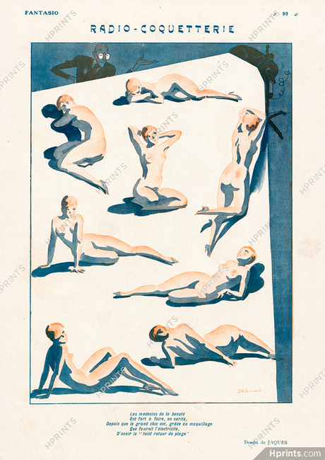 Jaques 1927 Radio-Coquetterie, Nude Drawings