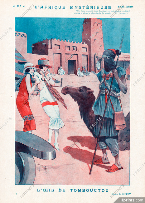 René Giffey 1926 L'oeil de Tombouctou, Africa