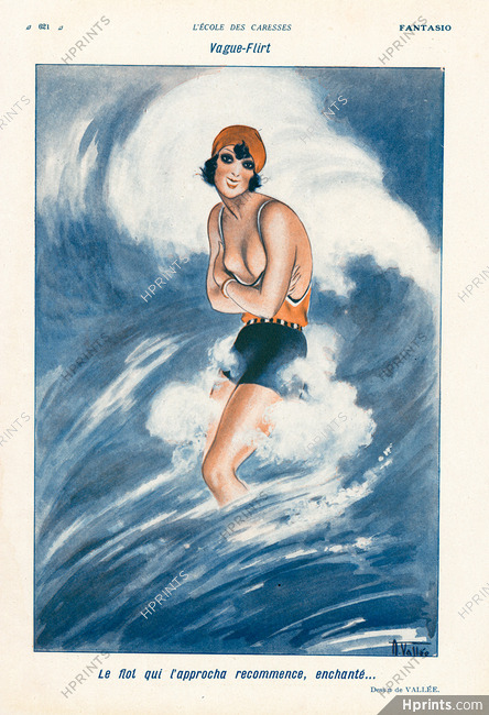 Armand Vallee 1929 Swimmer Bathing Beauty