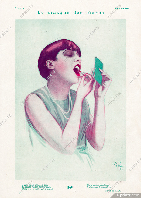 Emilio Vilà 1926 Le Masque des Lèvres, Lipstick