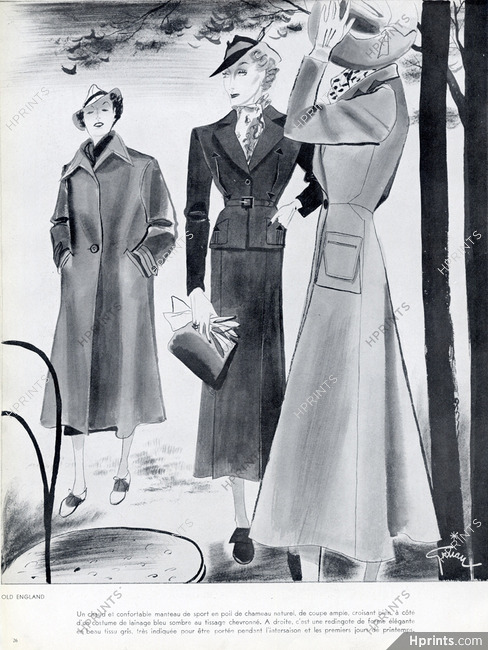 René Gruau 1937 Old England (Department Store)