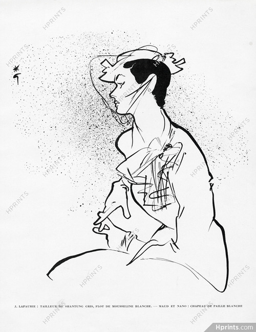 Jeanne Lafaurie 1951 Maud et Nano, René Gruau