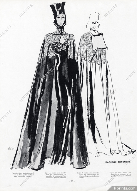 Léon Bénigni 1940 Marcelle Chaumont (Couture), Evening Gown