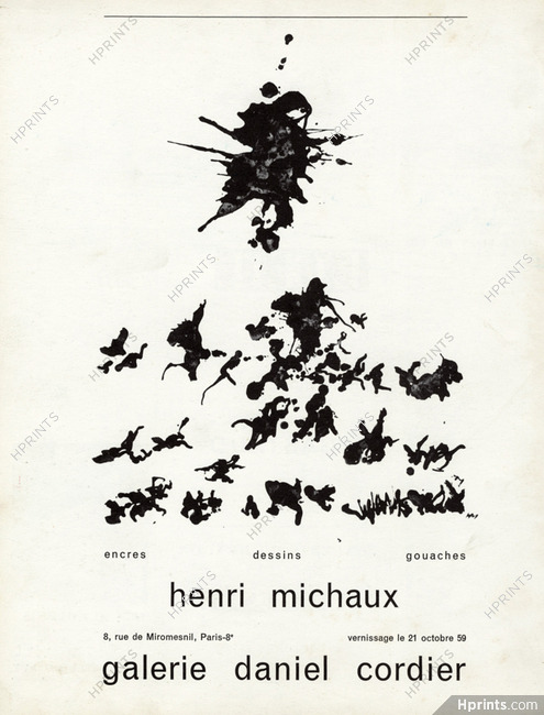 Henri Michaux 1959 Daniel Cordier