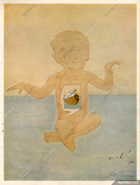 Salvador Dali 1951 "The symbol of the Eucharist", Surrealism