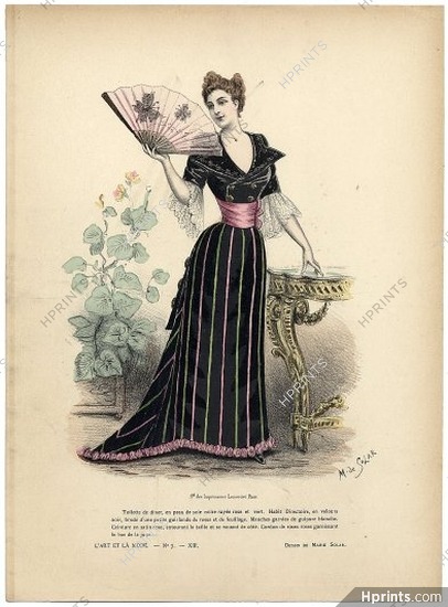 L'Art et la Mode 1892 N°7 Complete magazine with colored